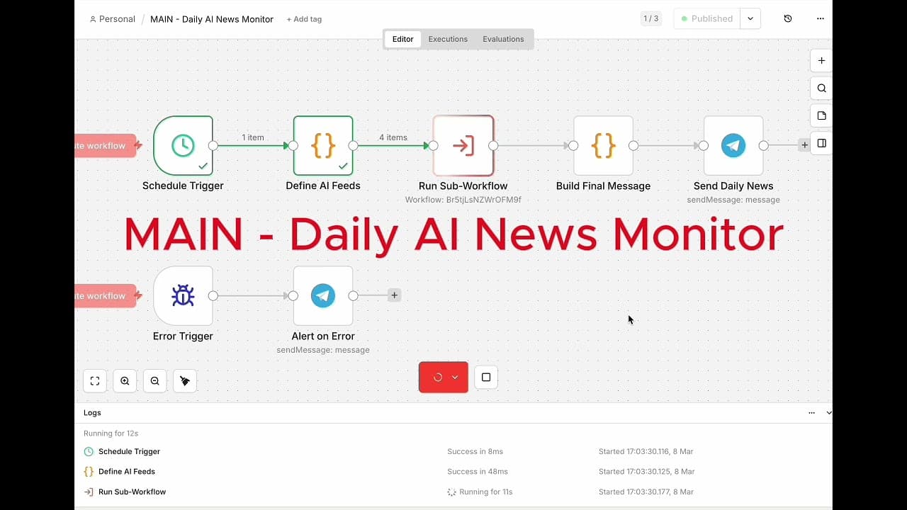 Daily AI News Briefing walkthrough thumbnail